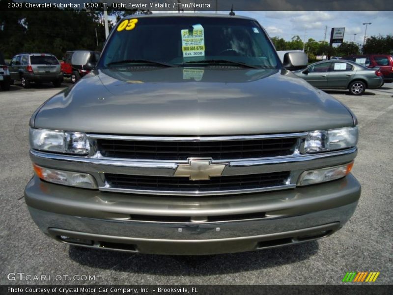 Light Pewter Metallic / Tan/Neutral 2003 Chevrolet Suburban 1500 LT