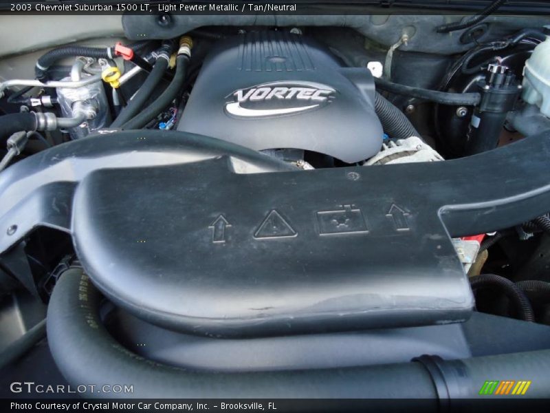 Light Pewter Metallic / Tan/Neutral 2003 Chevrolet Suburban 1500 LT
