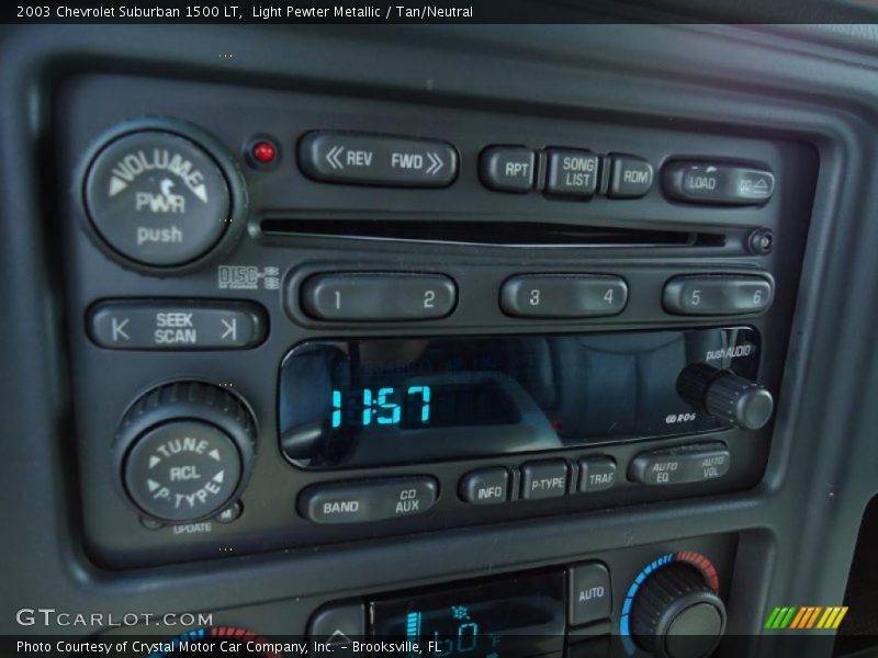 Light Pewter Metallic / Tan/Neutral 2003 Chevrolet Suburban 1500 LT