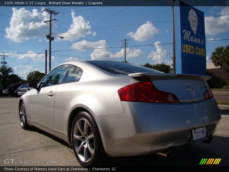 Brilliant Silver Metallic / Graphite 2005 Infiniti G 35 Coupe