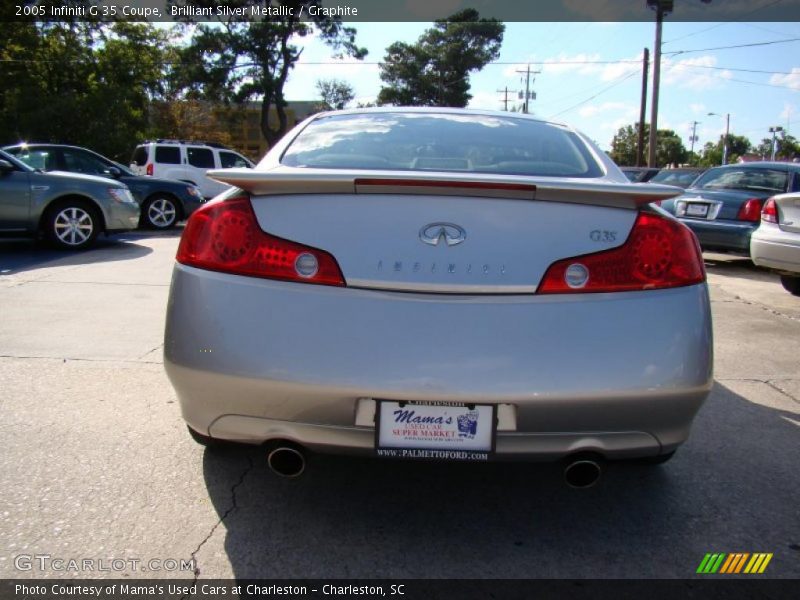 Brilliant Silver Metallic / Graphite 2005 Infiniti G 35 Coupe