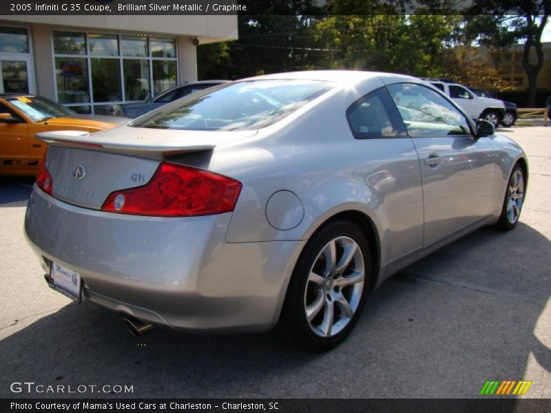 Brilliant Silver Metallic / Graphite 2005 Infiniti G 35 Coupe