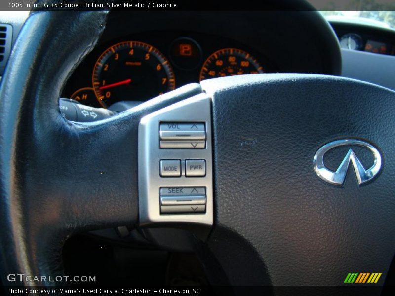 Brilliant Silver Metallic / Graphite 2005 Infiniti G 35 Coupe