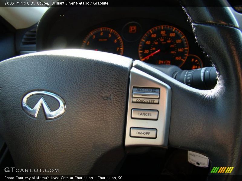 Brilliant Silver Metallic / Graphite 2005 Infiniti G 35 Coupe