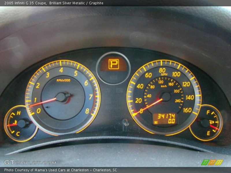 Brilliant Silver Metallic / Graphite 2005 Infiniti G 35 Coupe