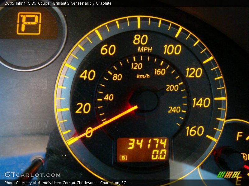 Brilliant Silver Metallic / Graphite 2005 Infiniti G 35 Coupe