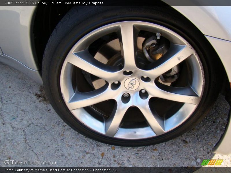 Brilliant Silver Metallic / Graphite 2005 Infiniti G 35 Coupe