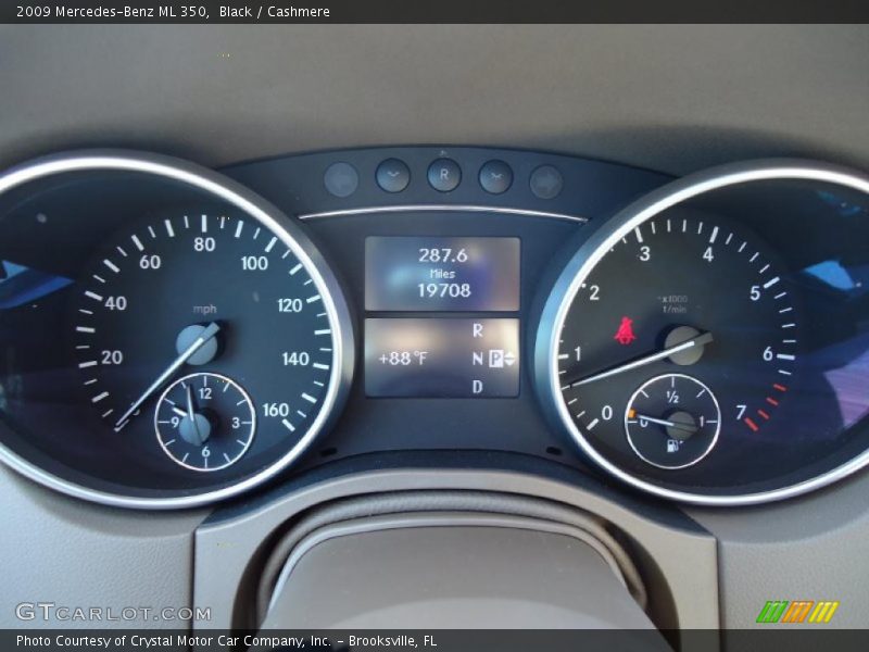 Black / Cashmere 2009 Mercedes-Benz ML 350