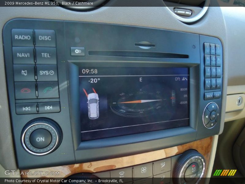Black / Cashmere 2009 Mercedes-Benz ML 350