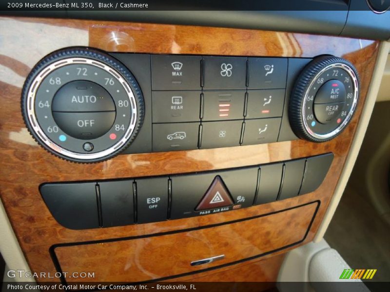 Black / Cashmere 2009 Mercedes-Benz ML 350