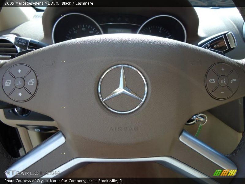 Black / Cashmere 2009 Mercedes-Benz ML 350