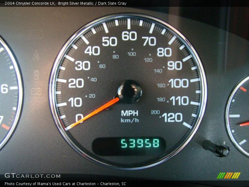 Bright Silver Metallic / Dark Slate Gray 2004 Chrysler Concorde LX
