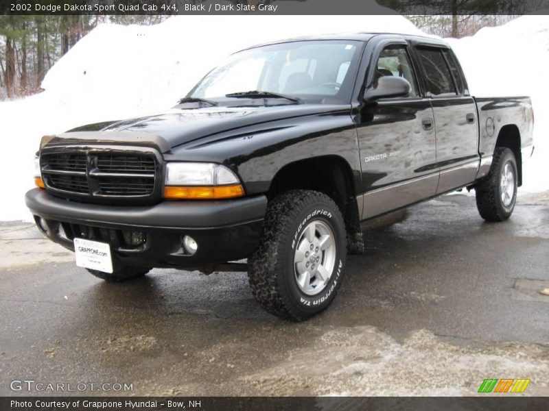 Black / Dark Slate Gray 2002 Dodge Dakota Sport Quad Cab 4x4