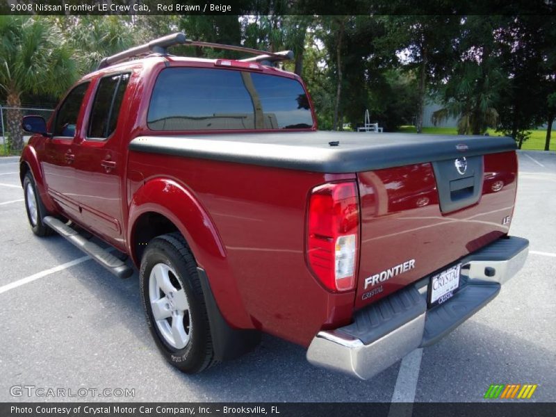 Red Brawn / Beige 2008 Nissan Frontier LE Crew Cab