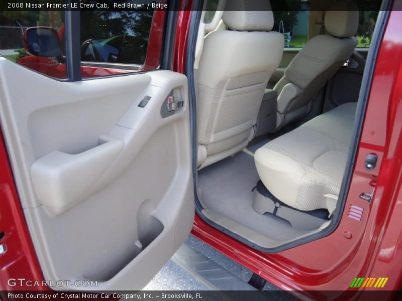 Red Brawn / Beige 2008 Nissan Frontier LE Crew Cab