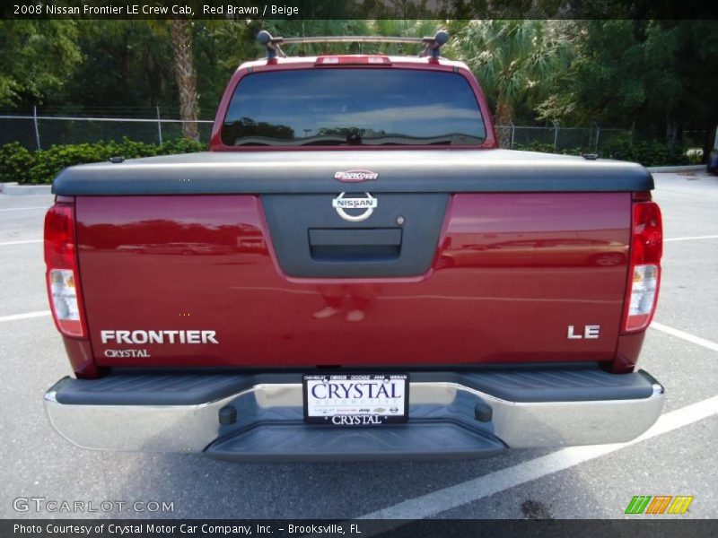 Red Brawn / Beige 2008 Nissan Frontier LE Crew Cab