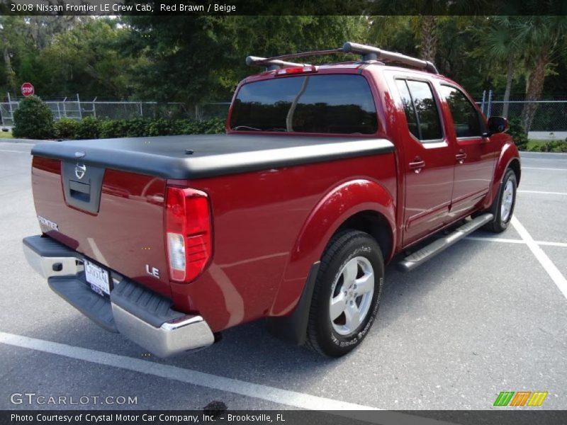 Red Brawn / Beige 2008 Nissan Frontier LE Crew Cab