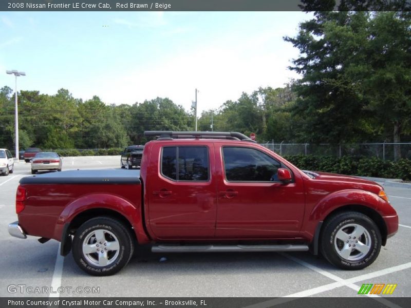 Red Brawn / Beige 2008 Nissan Frontier LE Crew Cab