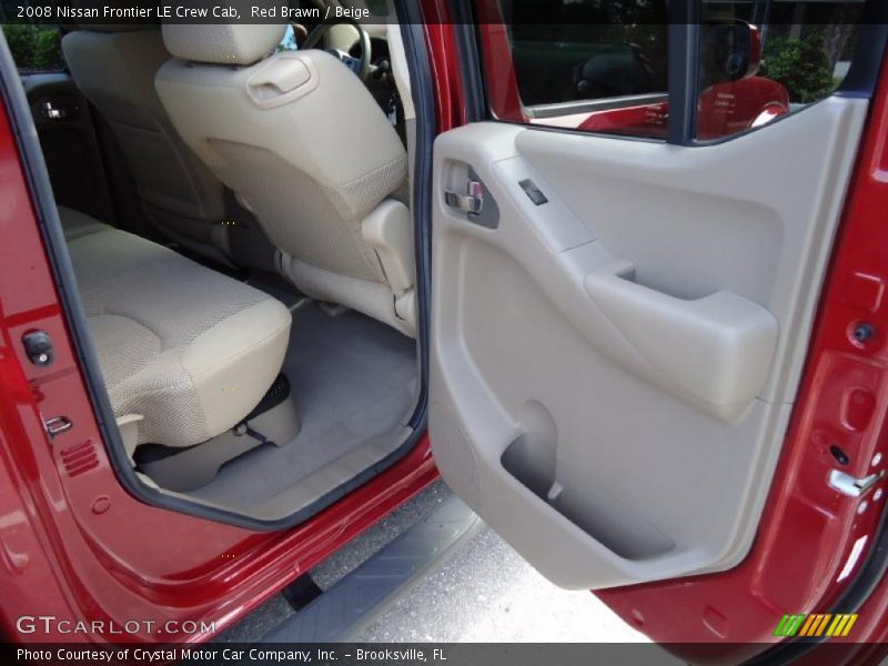 Red Brawn / Beige 2008 Nissan Frontier LE Crew Cab