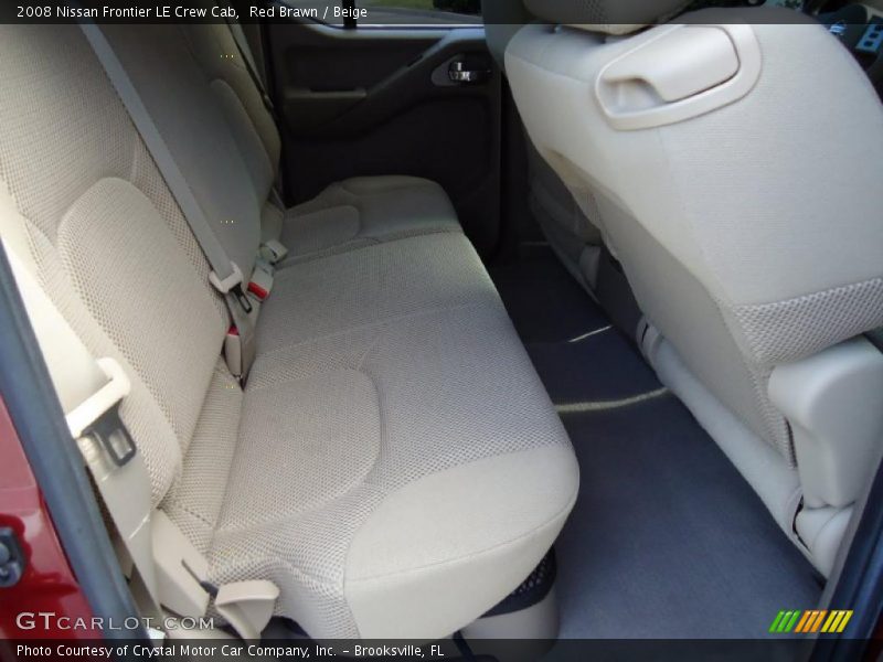 Red Brawn / Beige 2008 Nissan Frontier LE Crew Cab