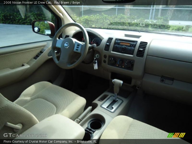 Red Brawn / Beige 2008 Nissan Frontier LE Crew Cab