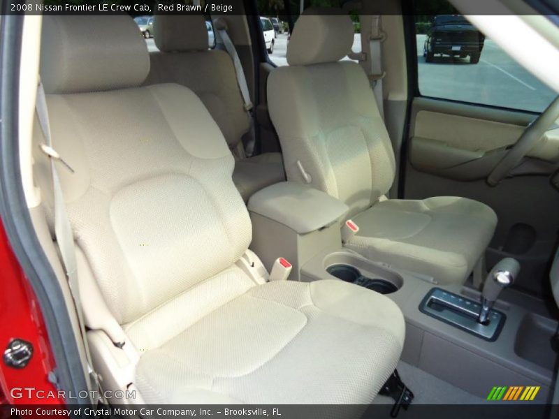 Red Brawn / Beige 2008 Nissan Frontier LE Crew Cab