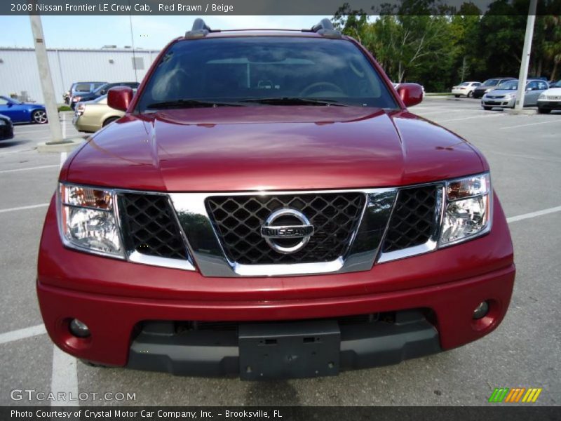 Red Brawn / Beige 2008 Nissan Frontier LE Crew Cab