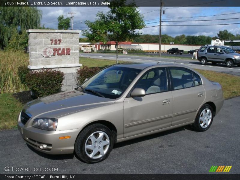 Champagne Beige / Beige 2006 Hyundai Elantra GLS Sedan