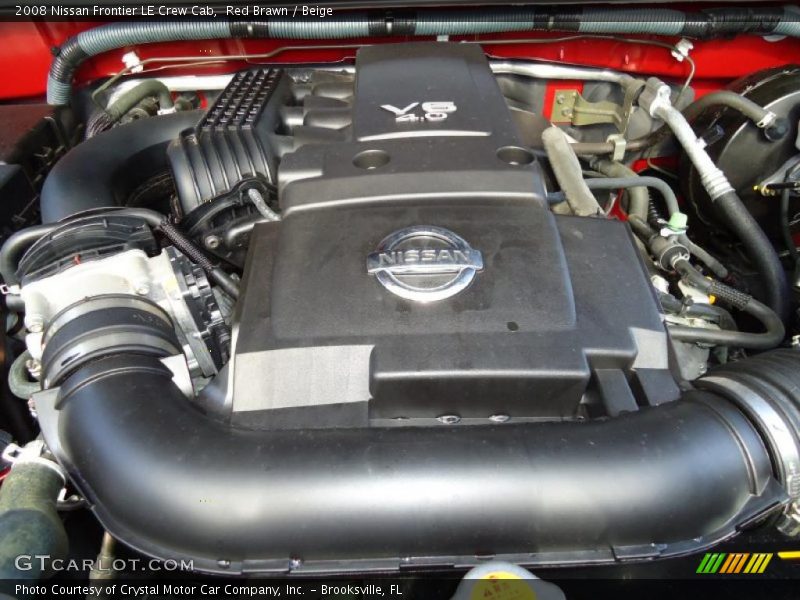 Red Brawn / Beige 2008 Nissan Frontier LE Crew Cab