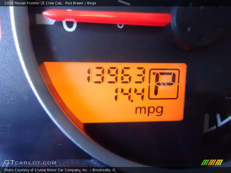 Red Brawn / Beige 2008 Nissan Frontier LE Crew Cab