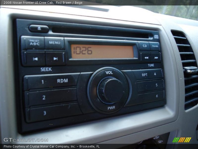 Red Brawn / Beige 2008 Nissan Frontier LE Crew Cab