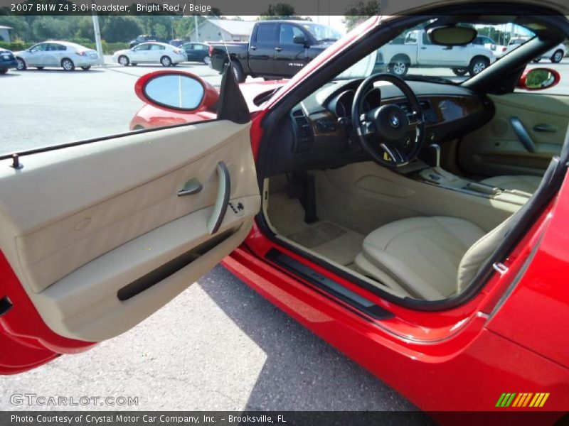 Bright Red / Beige 2007 BMW Z4 3.0i Roadster