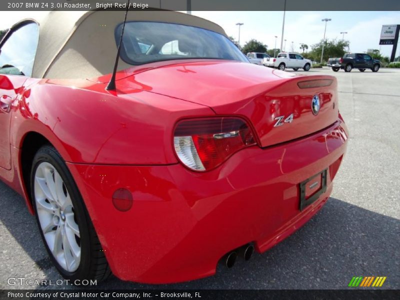 Bright Red / Beige 2007 BMW Z4 3.0i Roadster