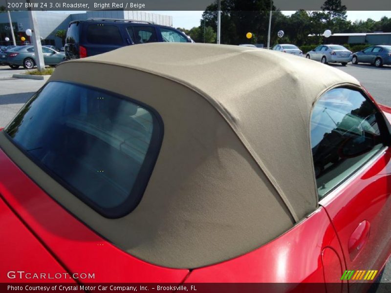 Bright Red / Beige 2007 BMW Z4 3.0i Roadster