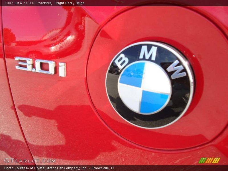 Bright Red / Beige 2007 BMW Z4 3.0i Roadster