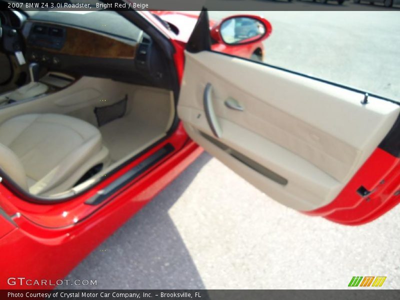 Bright Red / Beige 2007 BMW Z4 3.0i Roadster
