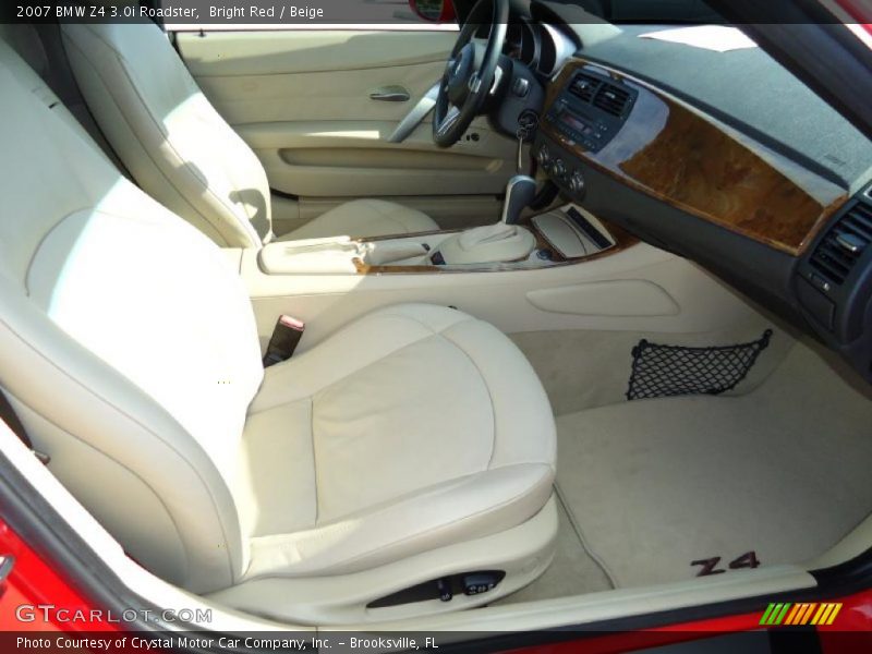 Bright Red / Beige 2007 BMW Z4 3.0i Roadster