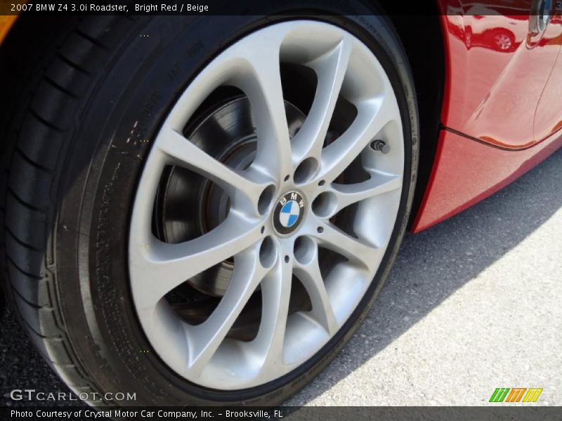 Bright Red / Beige 2007 BMW Z4 3.0i Roadster