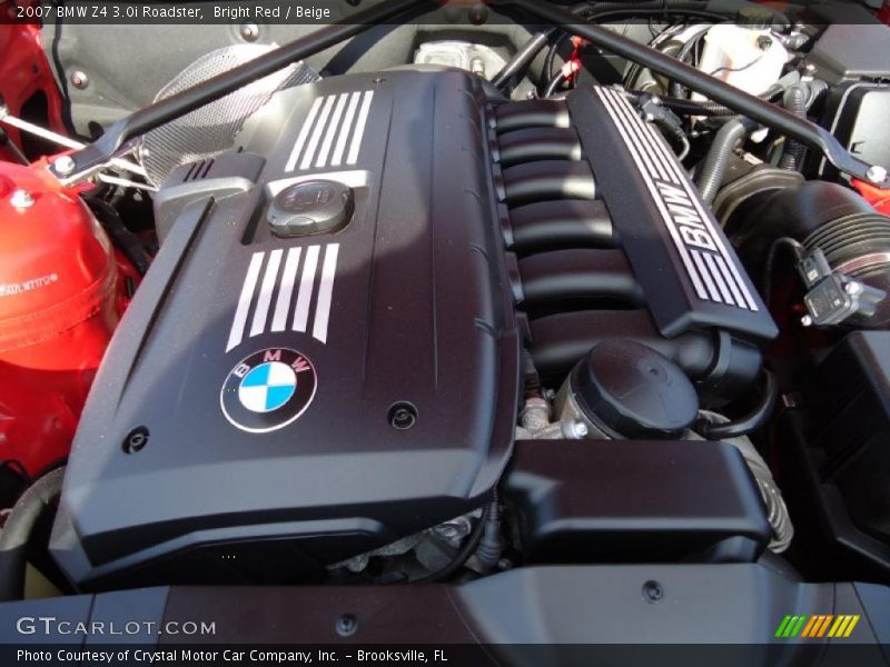 Bright Red / Beige 2007 BMW Z4 3.0i Roadster