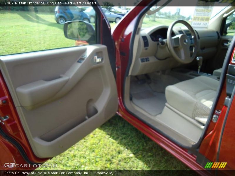 Red Alert / Desert 2007 Nissan Frontier SE King Cab