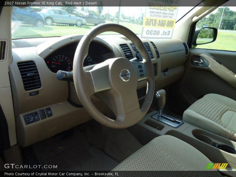Red Alert / Desert 2007 Nissan Frontier SE King Cab