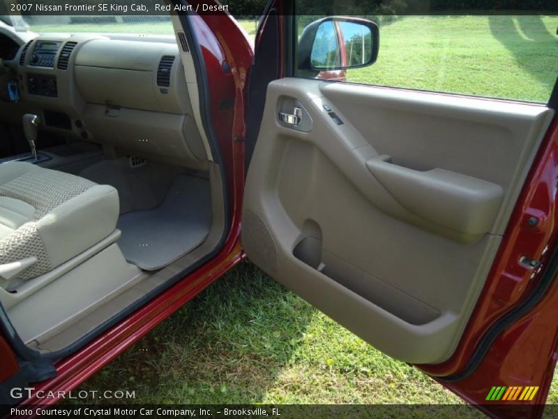 Red Alert / Desert 2007 Nissan Frontier SE King Cab