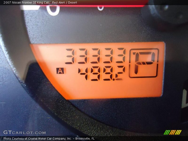 Red Alert / Desert 2007 Nissan Frontier SE King Cab