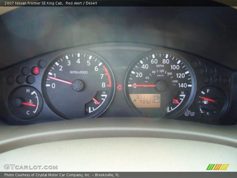 Red Alert / Desert 2007 Nissan Frontier SE King Cab