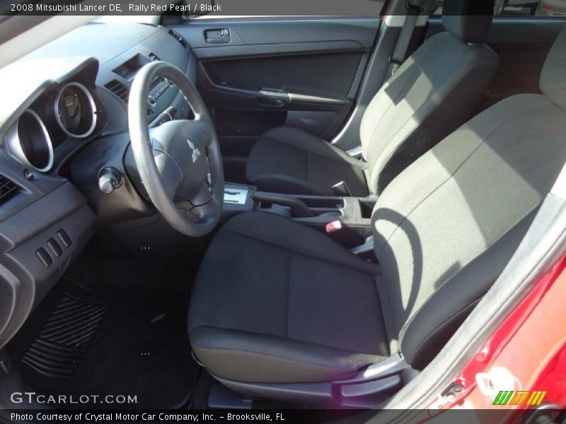 Rally Red Pearl / Black 2008 Mitsubishi Lancer DE