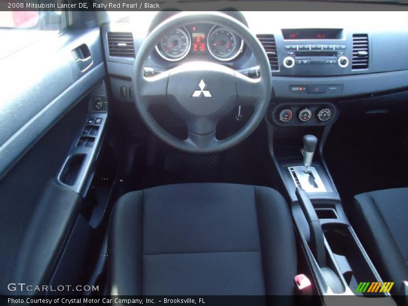 Rally Red Pearl / Black 2008 Mitsubishi Lancer DE