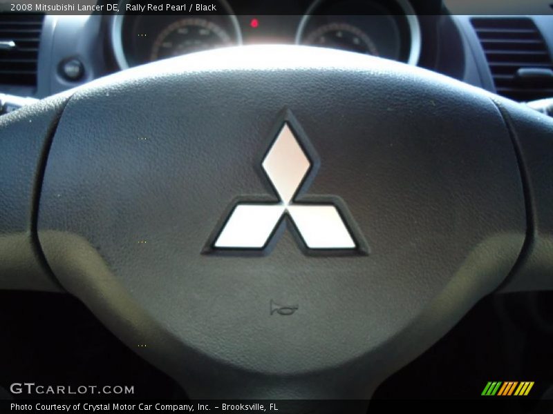 Rally Red Pearl / Black 2008 Mitsubishi Lancer DE