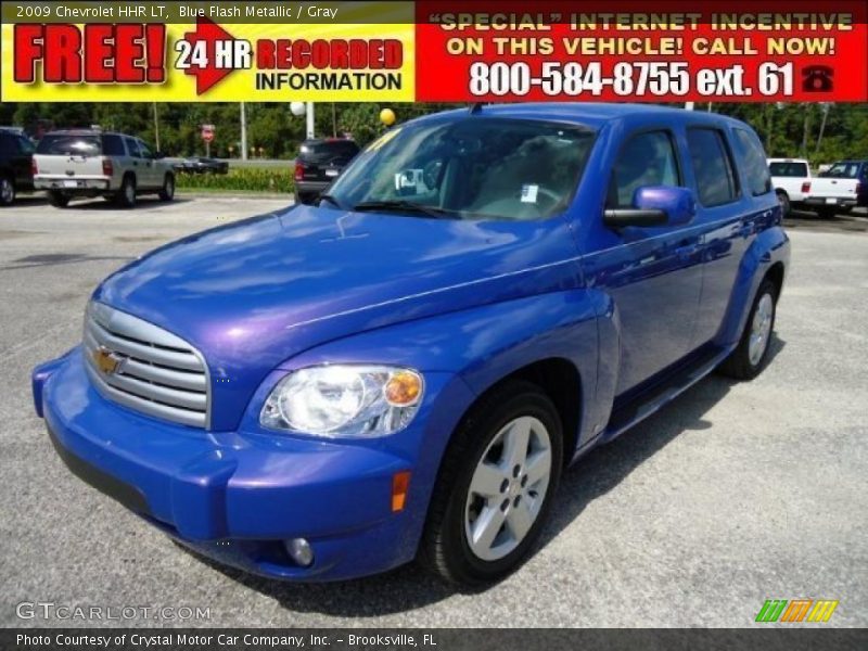 Blue Flash Metallic / Gray 2009 Chevrolet HHR LT