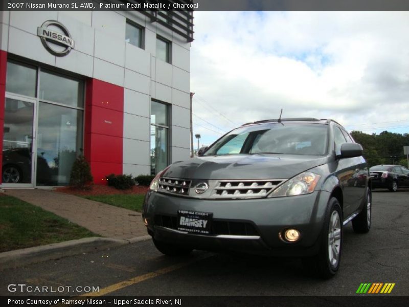 Platinum Pearl Matallic / Charcoal 2007 Nissan Murano SL AWD
