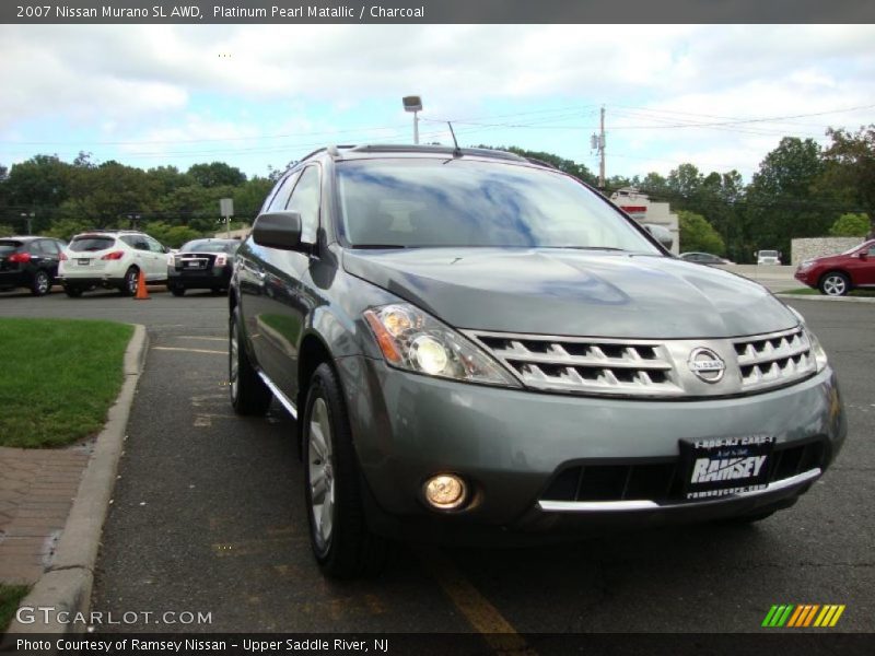 Platinum Pearl Matallic / Charcoal 2007 Nissan Murano SL AWD